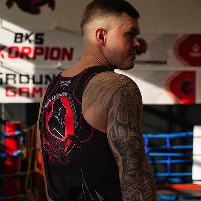 Boksarski tank top BKS Skorpion (črn)
