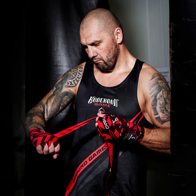 Boksarski tank top Knockout Game (črn)