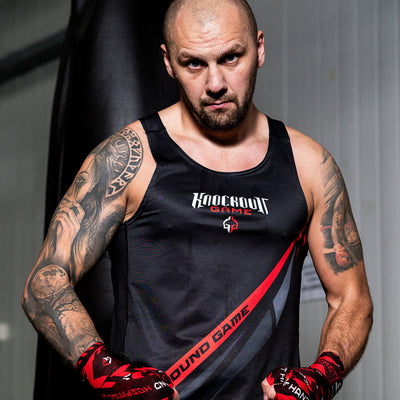 Boksarski tank top Knockout Game (črn)