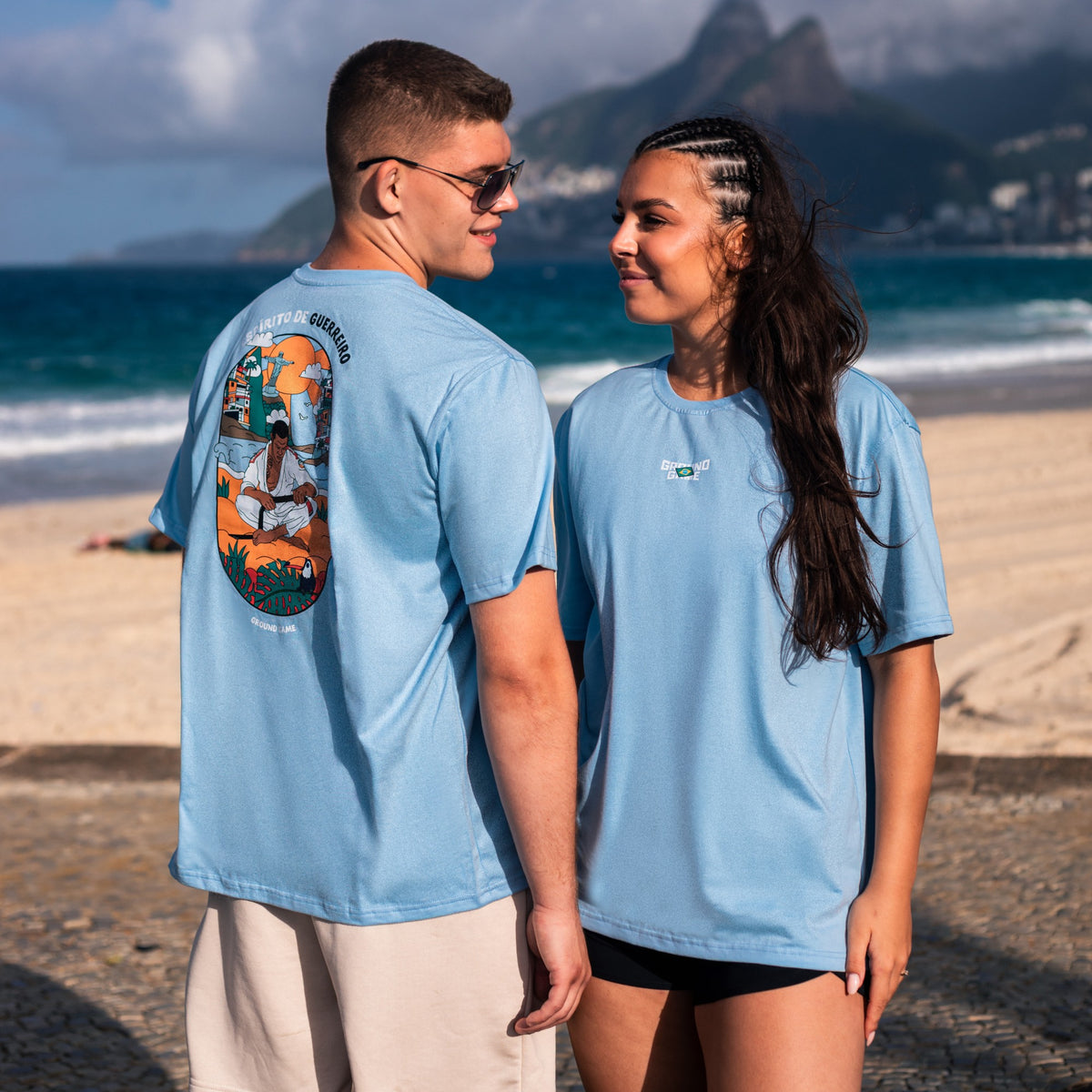 Majica Favela Oversize (modra)