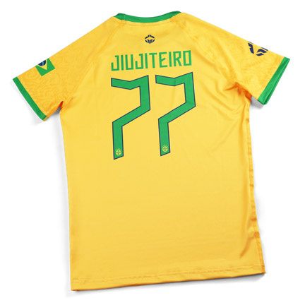 Otroški Rashguard Brazil Football s kratkimi rokavi