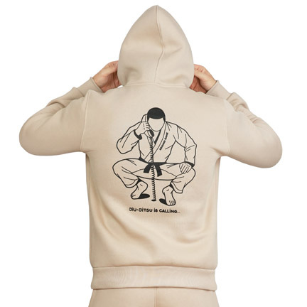 Hoodie Jiu-Jitsu is Calling x Noize (Beige)