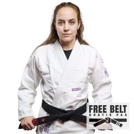 BJJ Women`s GI Champion 3.0 Lavender (bela) + GRATIS pas