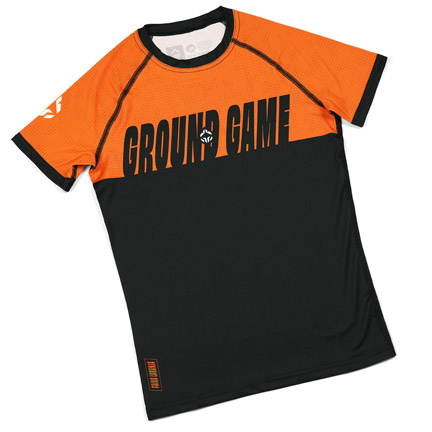 Otroški rashguard IBJJF Kids s kratkimi rokavi (Oranžna)