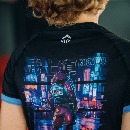 Otroški Rashguard Cyber Samurai  s kratkimi rokavi