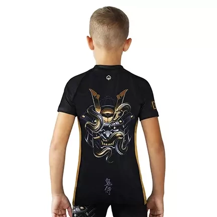 Otoški Rashguard Oni Samurai Kratki rokavi