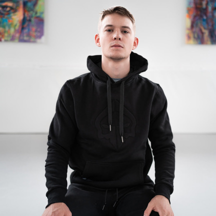 Puloves s kapuco Shadow (Črna)